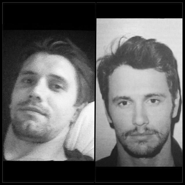Sempre brincalhão, Paulo André já se comparou ao ator americano James Franco no Facebook. Será que parece?