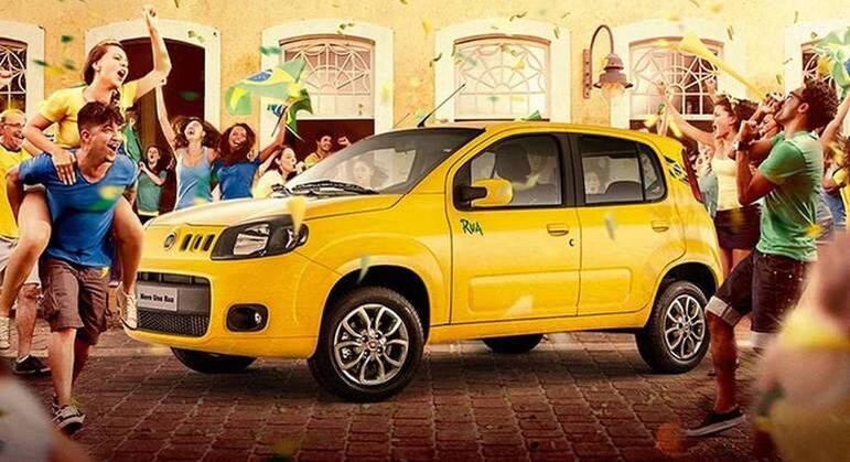 Uno Rua contava com pintura em amarelo