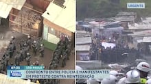 Moradores entram em conflito com a polícia durante reintegração de posse na zona norte de SP
