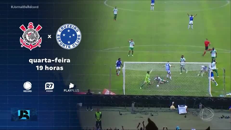 Corinthians e Cruzeiro se enfrentam na tela da RECORD nesta quarta (23)