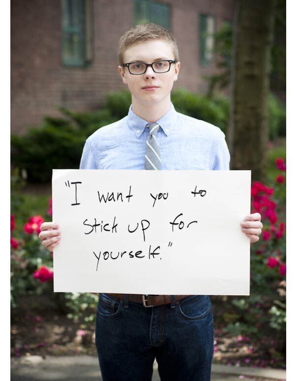 

“Quero que você se destaque por você mesmo”

