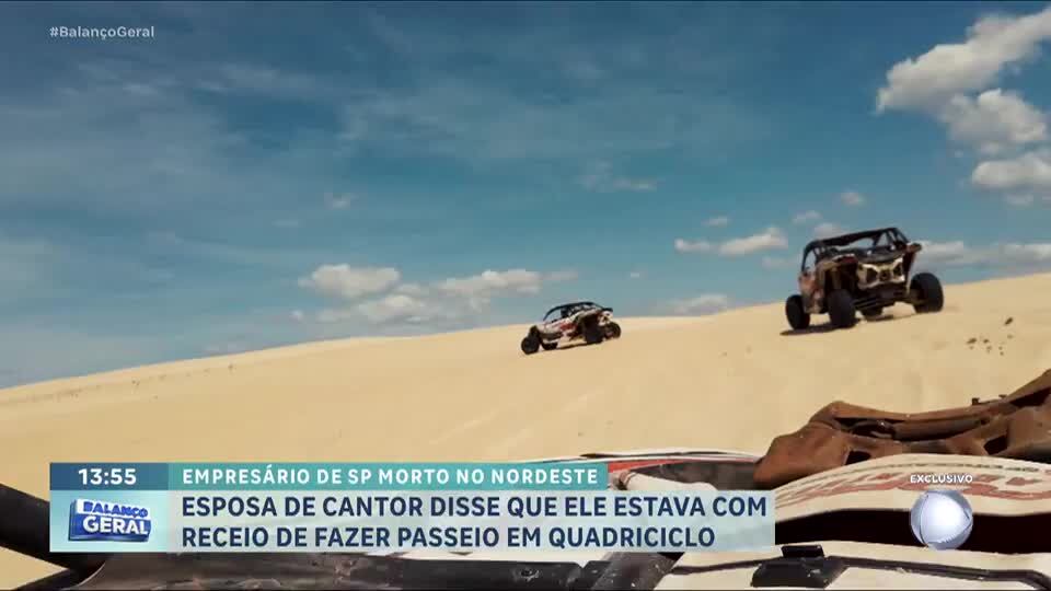Cantor cai em ribanceira e morre durante passeio de quadriciclo na Paraíba