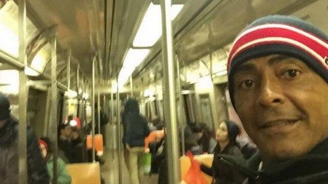 Mesmo longe, Romário não escapou das polêmicas. Ao postar uma foto no metrô de Nova York, recebeu críticas de alguns seguidores do Instagram
