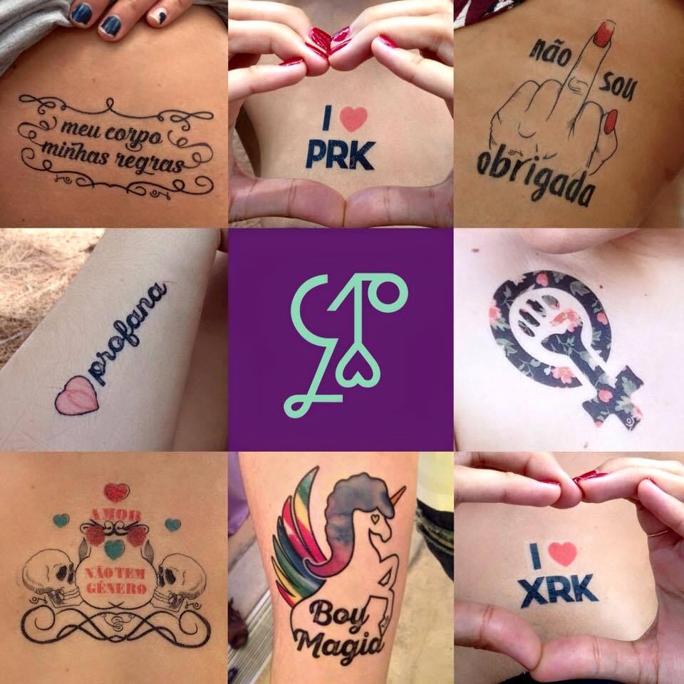 De
acordo com Carolina, uma das idealizadoras da marca, as três mulheres militam em
movimentos feministas e estavam em busca de uma tatuagem com a temática, mas
não a acharam