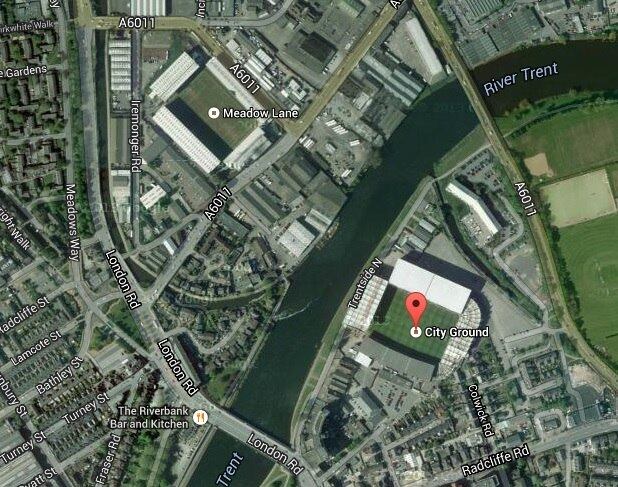 Na cidade de Nottingham, Inglaterra, o Nottingham Forest costuma mandar seus jogos no City Ground, que é separado do Meadow Lane, onde joga o Notts County, apenas pelo Rio Trend. Atualmente, porém, os rivais estão em divisões diferentes: enquanto o Forest está na Segundona, o Notts joga a Terceira e por pouco não caiu para a quarta na última temporada