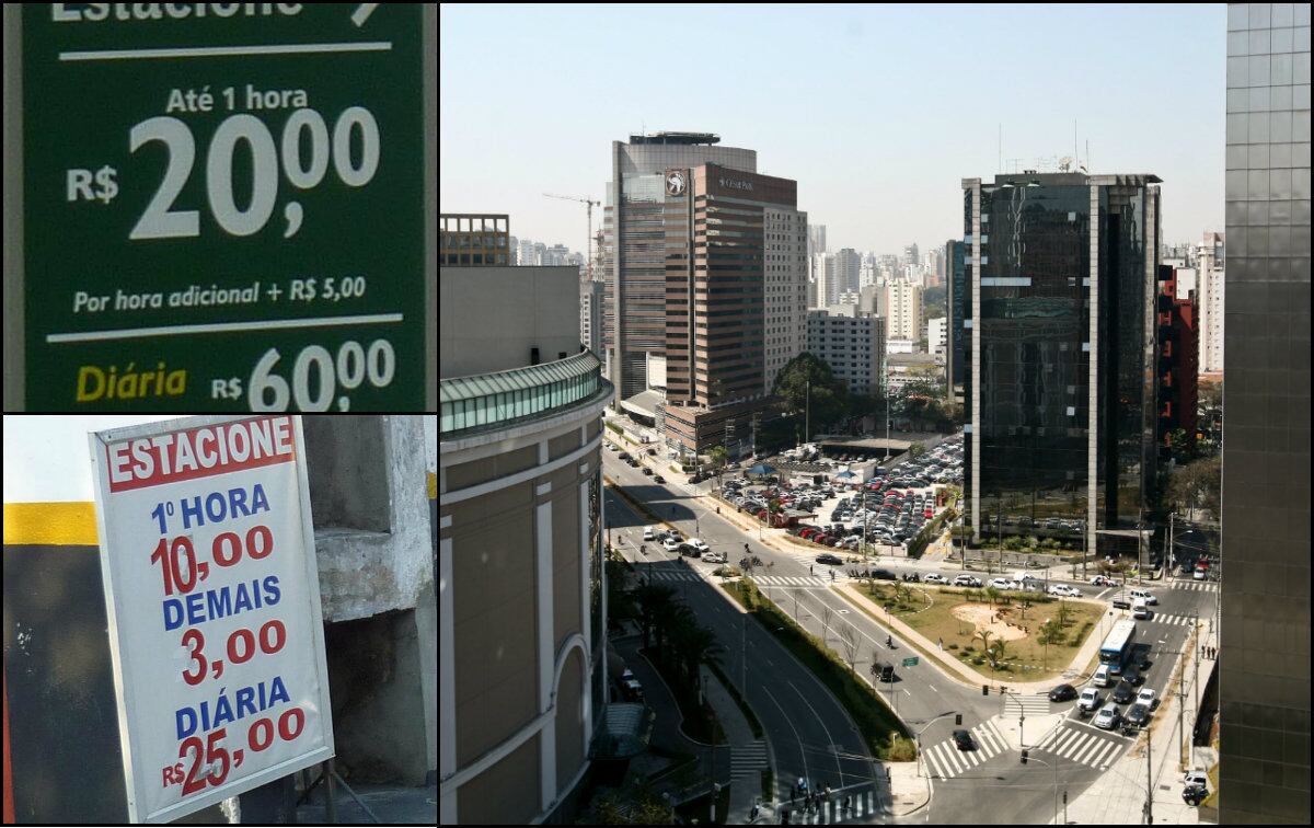 Vila Olímpia: continuação da avenida Luís Carlos Berrini e uma das principais vias do bairro, a rua Funchal tem os estacionamentos mais baratos da região, com preços desde R$ 10 na primeira hora (altura nº 200) e R$ 25 a diária (altura nº 500). A rua do Rócio tem os valores mais salgados: R$ 20 na primeira hora e até R$ 60 pela diária (altura nº 100)