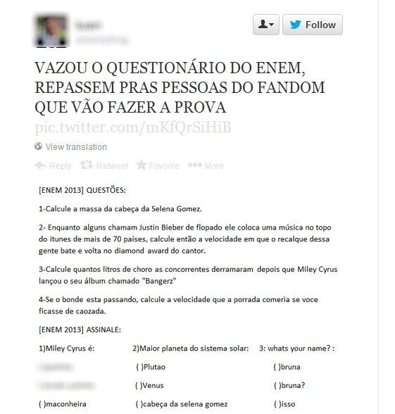 Este traz perguntas sobre a cabeça da cantora Selena Gomez