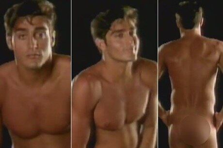 Vinícius Manne na abertura da novela Brega e Chique, em 1987