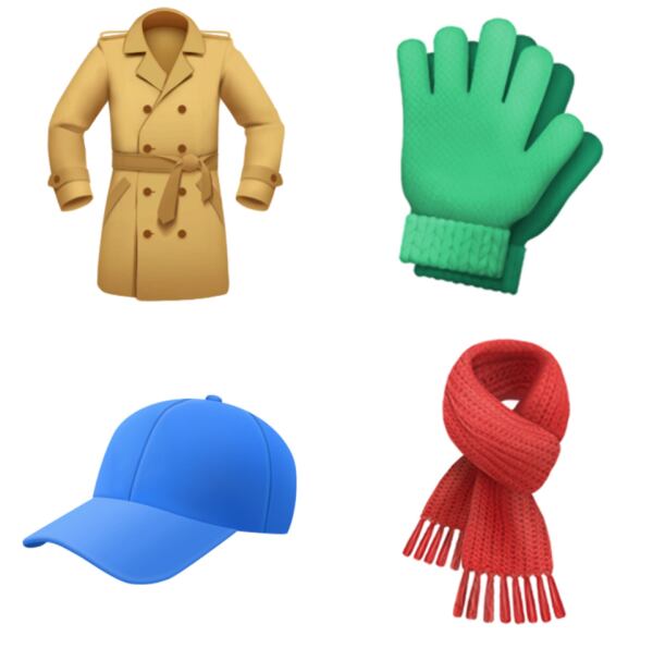 Esses são perfeitos pros dias frios: o sobretudo, as luvas, boné e cachecol