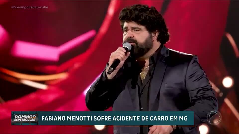 Cantor Fabiano, que faz dupla com César Menotti, sofre acidente em MG