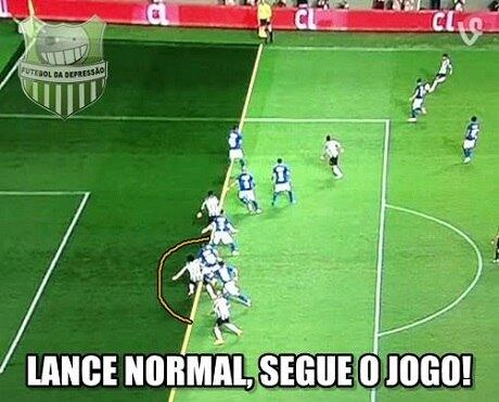 O gol de Luan no primeiro tempo foi em posição duvidosa