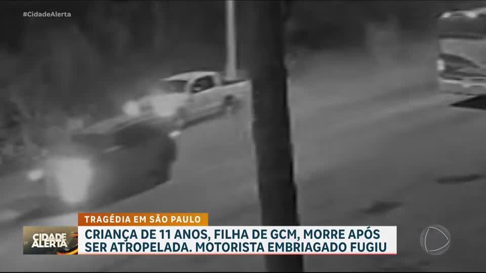 Filha de 11 anos de GCM morre atropelada por caminhonete em alta velocidade em São Paulo
