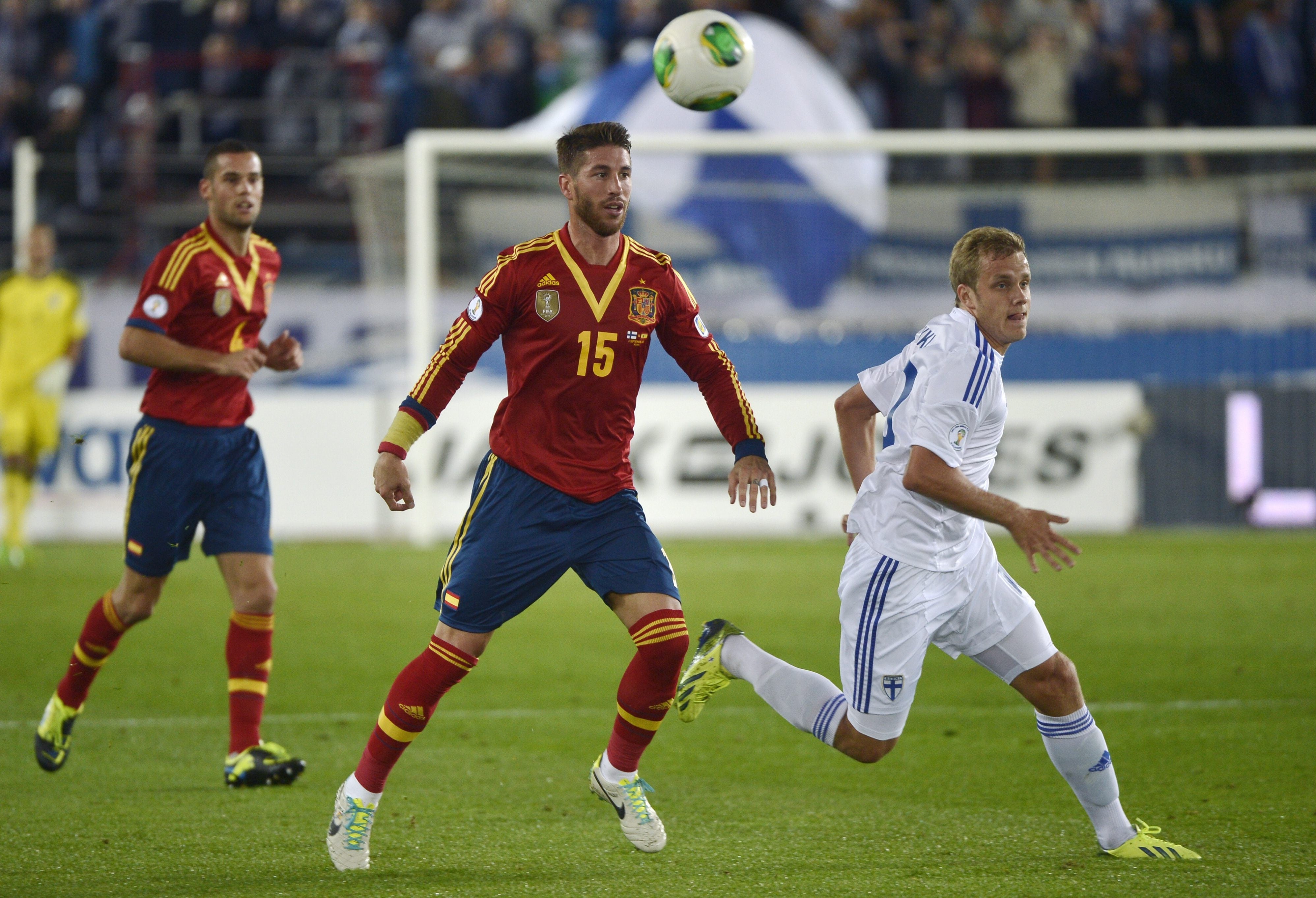 A defesa espanhola sofreu para segurar o resultado em Helsinki
