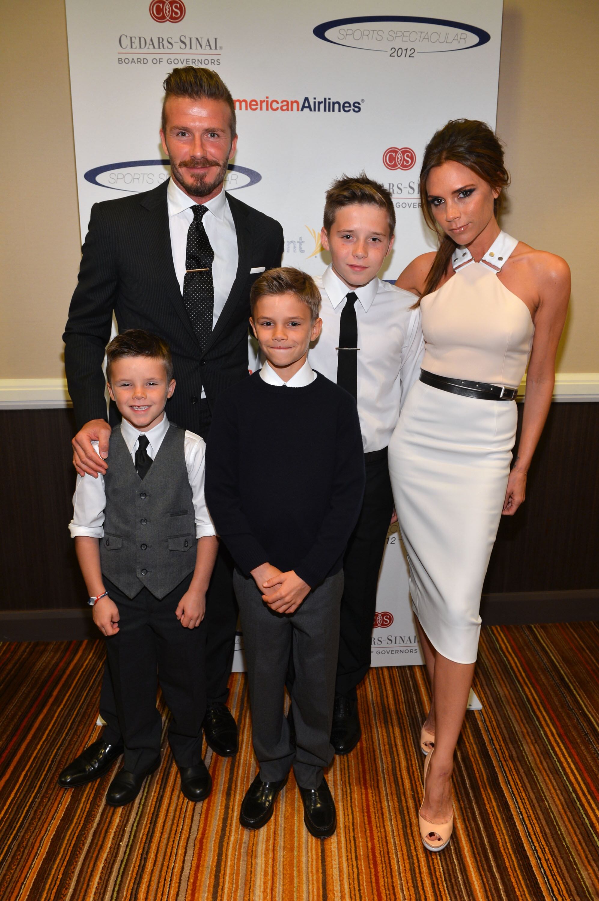 David Beckham acompanhou o filho durante seus testes dos times ingleses