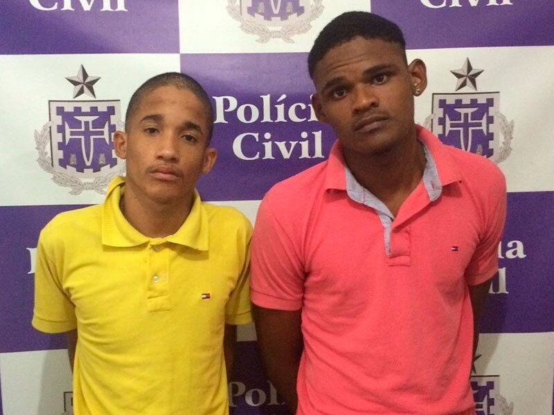 Lázaro dos Santos Alves e Yago de Jesus Freitas, ambos de 20 anos, foram presos por investigadores da 2ª Coorpin de Alagoinhas