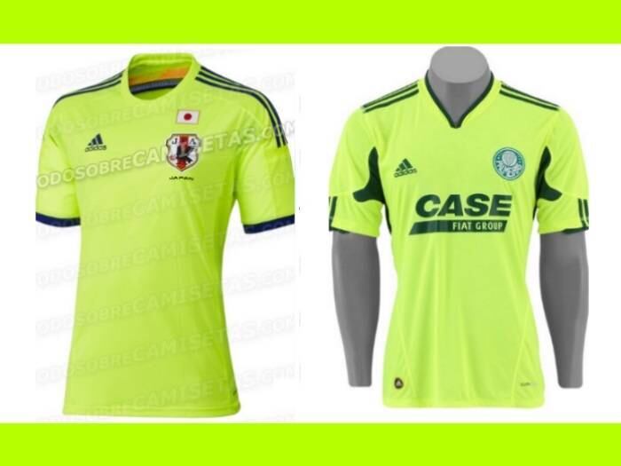 Caso a seleção mexicana não agrade, os palmeirenses poderão desenterrar uma de suas camisas marca texto nas partidas em que o japão utilizar seu segundo uniforme