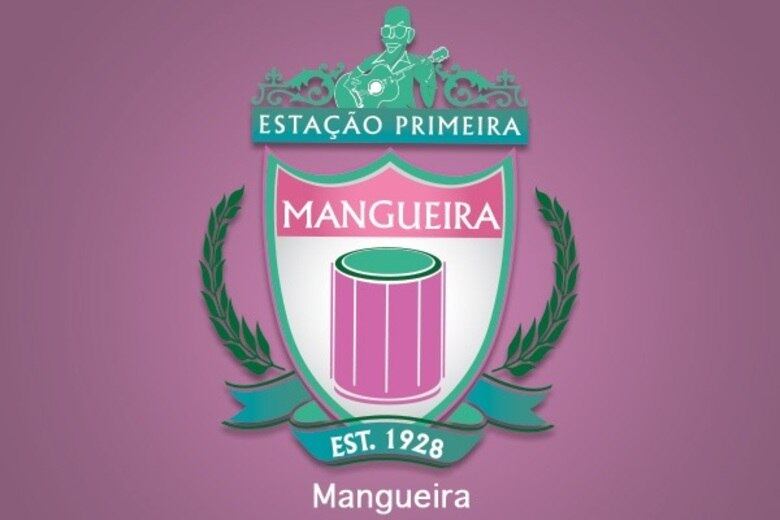 Fusão dos escudos: Mangueira e Liverpool