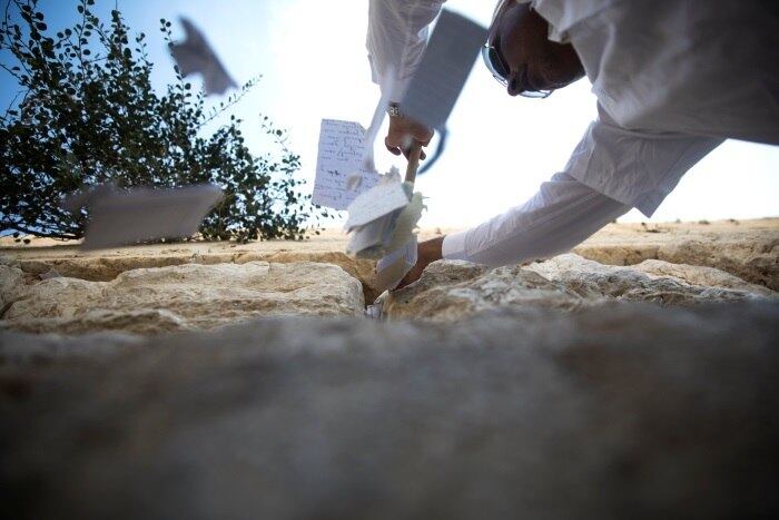 Equipados com longas varas, trabalhadores retiraram preces escritas que visitantes tradicionalmente colocam nos buracos do Muro das Lamentações, em Jerusalém

*Estagiária do R7 sob supervisão de Cristina Charão