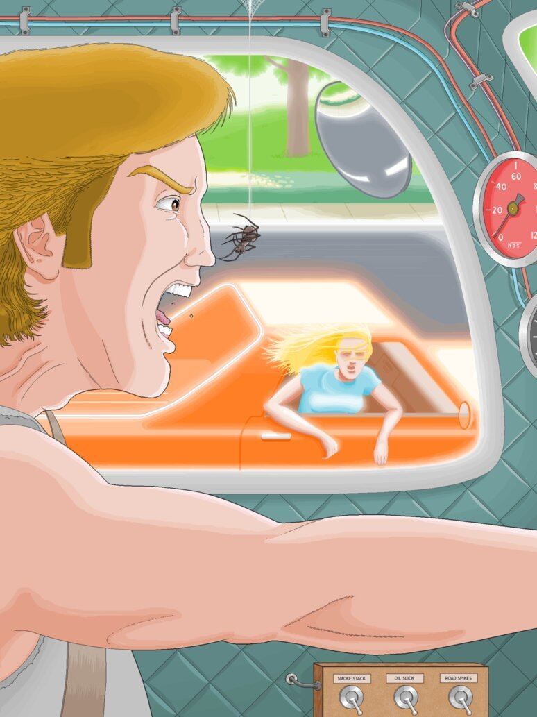 A ideia era mostrar um acampamento cheio de monstros e fantasmas