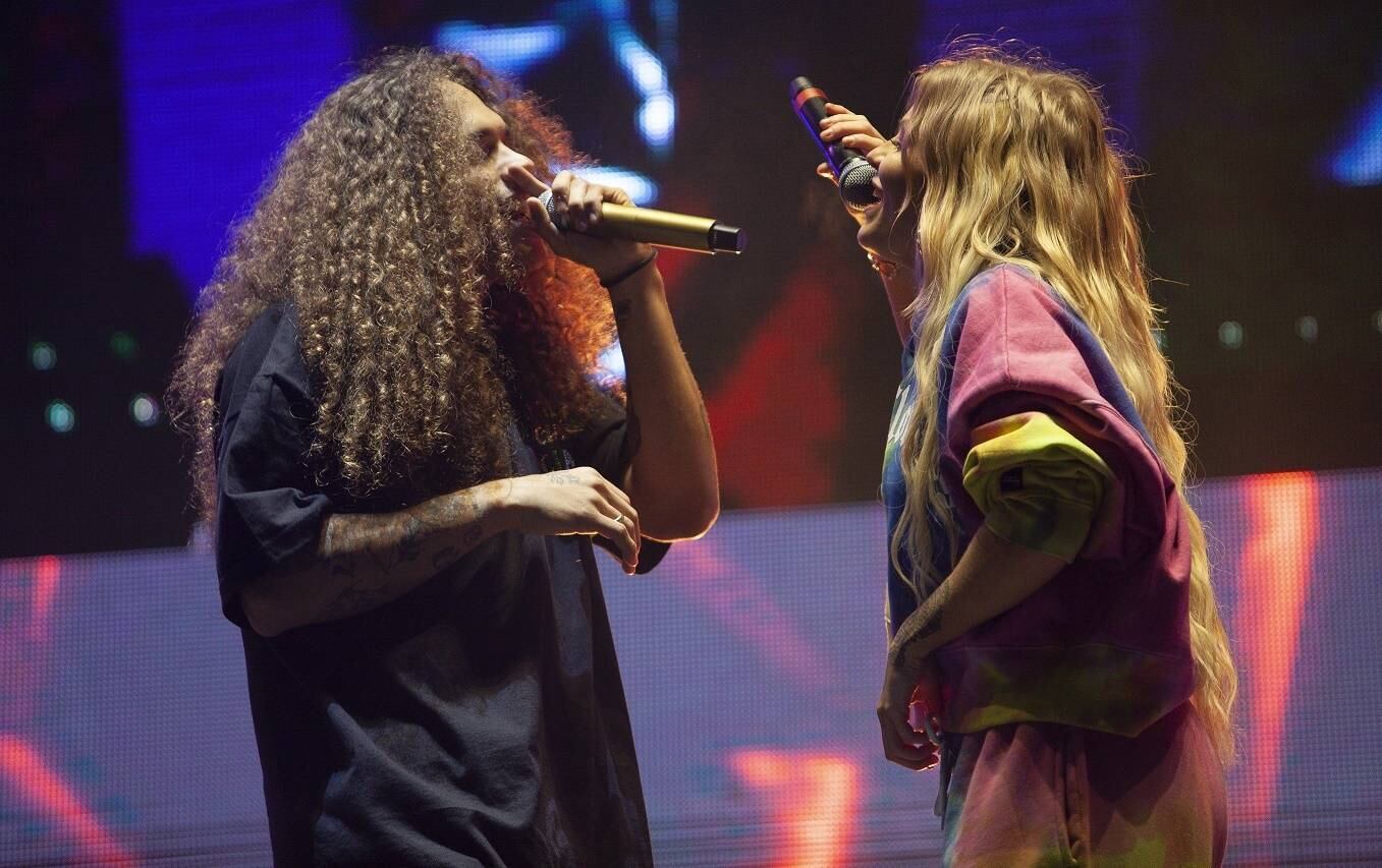 Um dos destaques do repertório foi a canção Flores, primeira parceria oficial entre os dois artistas

 
