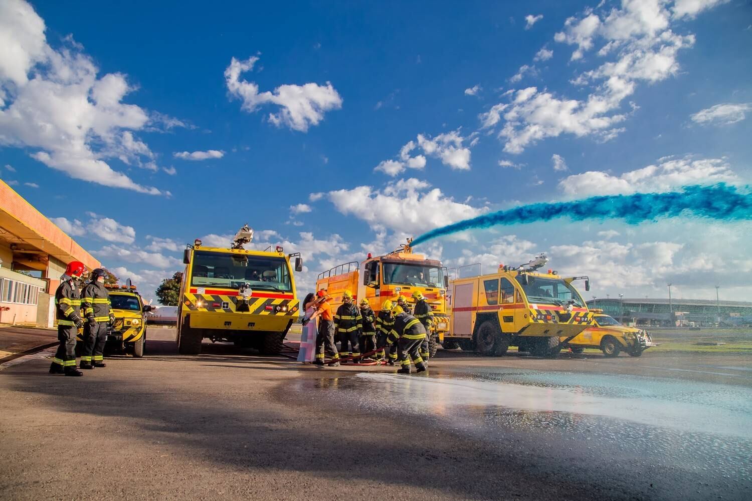 Chá revelação no Aeroporto de Brasília