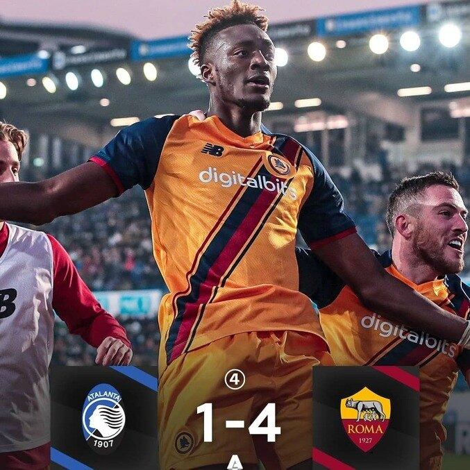 Abraham, na comemoração da vitória da Roma, em Bérgamo