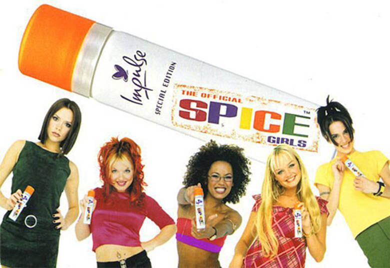 Para dar mais girl power às axilas, tinha o desodorante das Spice Girls