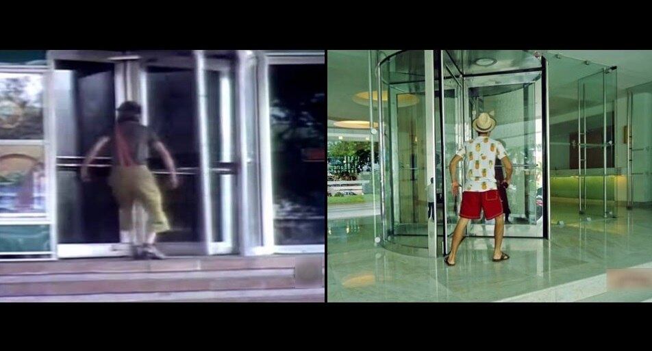 Os dois viajaram para um festival de
teatro no país e planejaram ir a Acapulco para fazer a brincadeira com as cenas
do seriado. Antes da viagem, eles se preparam para as fotos.

 

— Selecionamos cenas dos episódios de
Acapulco e levamos os prints para fazer igual. 
Camareiros e garçons ficaram rindo e perguntando porque estávamos
fazendo aquilo