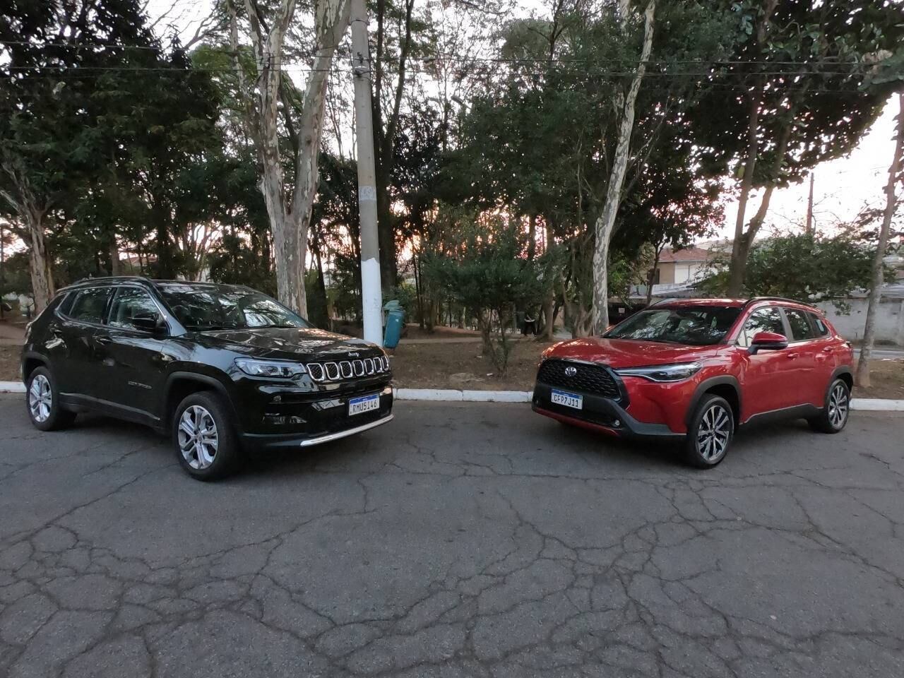 Jeep Compass e Toyota Corolla Cross frente a frente