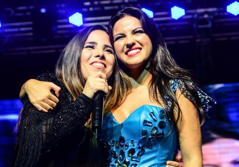Wanessa e Maite em show de 2014
