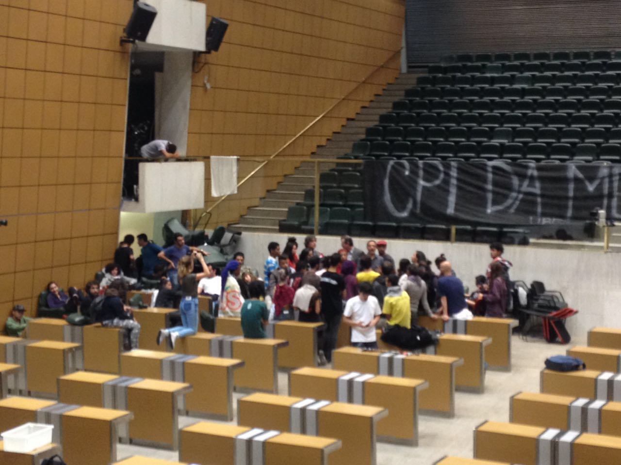 Em maio deste ano, jovens ocuparam a Alesp para pedir CPI