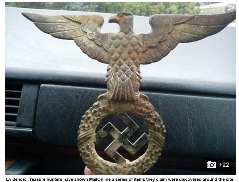 Na semana passada, outros caçadores de tesouro alegaram ter encontrado objetos nazistas da época da Segunda Guerra Mundial na região onde se acredita que um tesouro tenha sido escondido dentro do trem
