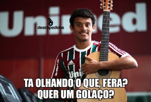 Até quem ganhou na rodada não escapou dos memes. Gustavo Scarpa fez um golaço contra o Goiás e foi homenageado