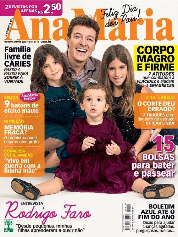 Rodrigo Faro estampa a capa da revista AnaMaria