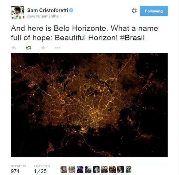 astronauta italiana Belo Horizonte