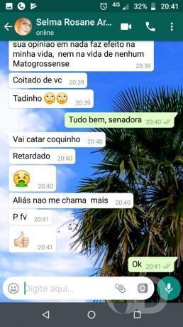 Selma falta com respeito ao jornalista Lázaro Thor Borges