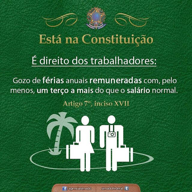 É sempre bom lembrar que todos os trabalhadores têm o direito a tirar férias remuneradas — e com pelo menos um terço a mais do que o salário normal