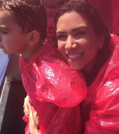 Patrícia Abravanel com o filho Pedro