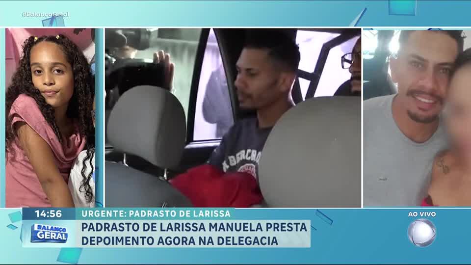 Padrasto da menina Larissa Manuela presta novo depoimento na delegacia