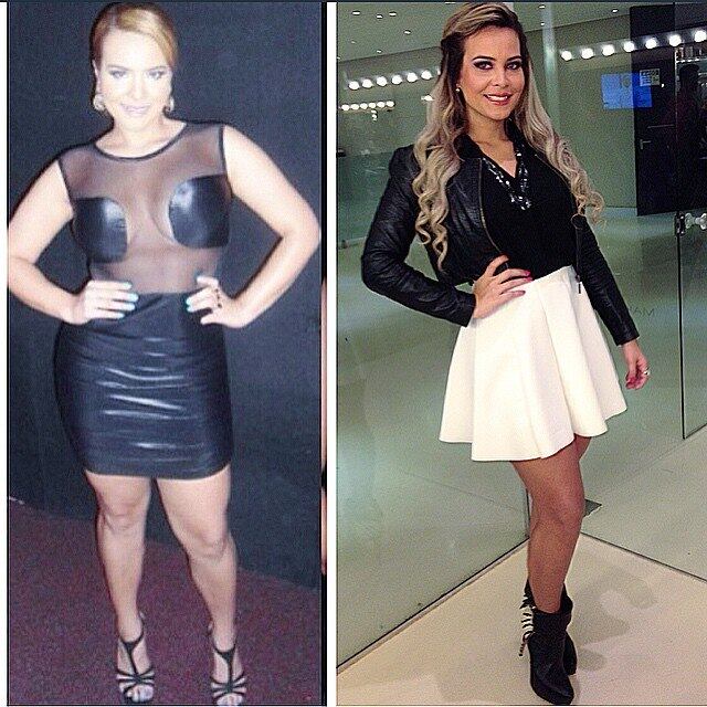 Geisy também passou por uma transformação. A loira, assim como Zilu, emagreceu muito e deu um jeito no visual "periguete"