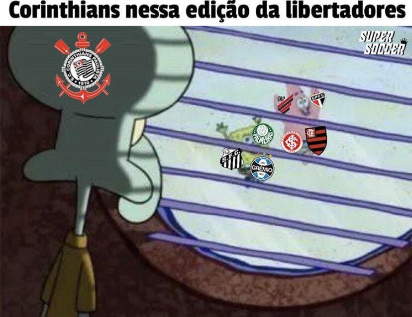 Fora da fase de grupos, Corinthians sofre com memes dos torcedores de Palmeiras, Santos e São Paulo