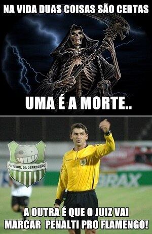 Sempre que tem jogo do Mengão, tem pênalti