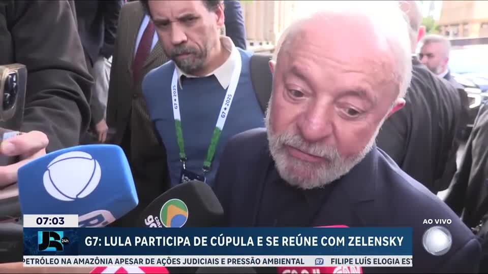 Lula participa de cúpula do G7 no Canadá se reúne com Zelensky