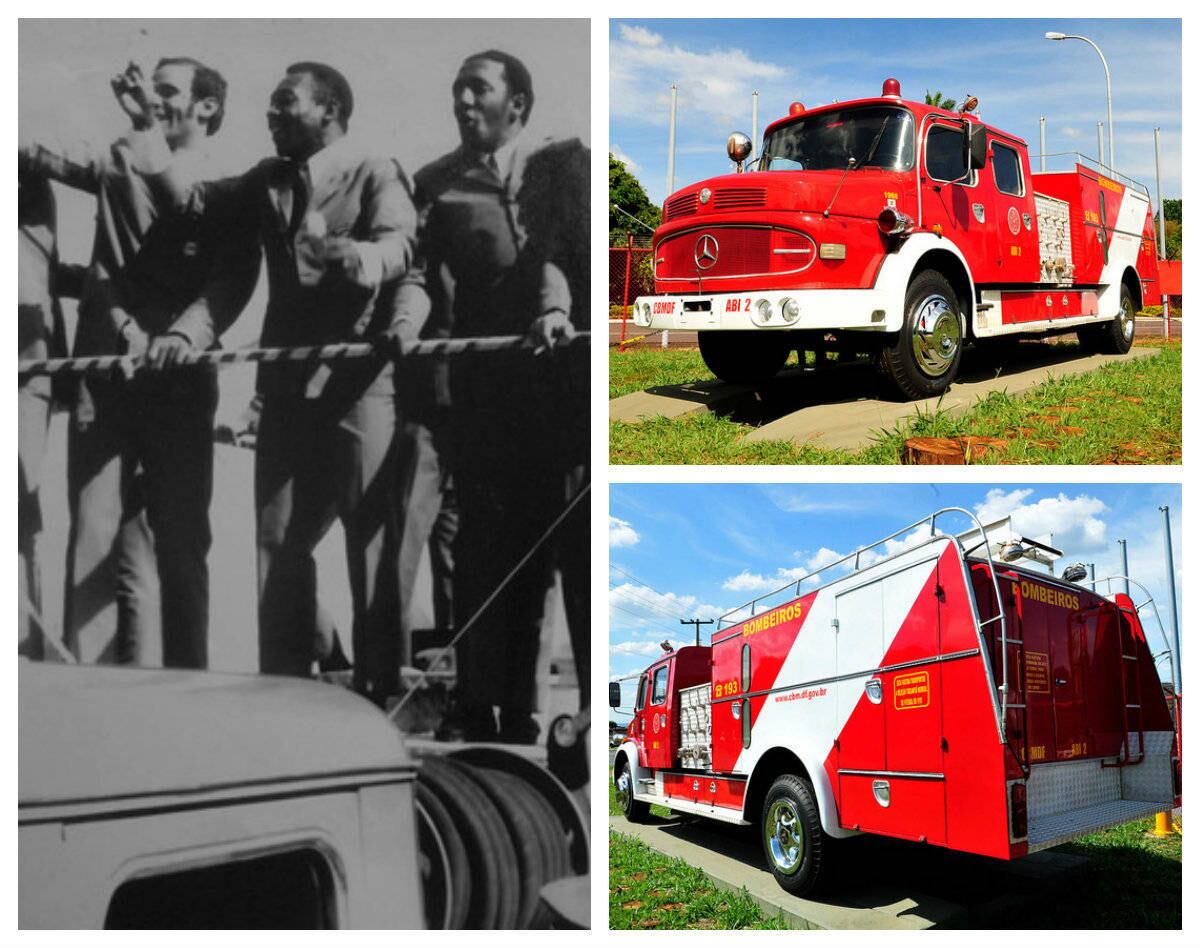 O famoso caminhão Mercedez-Benz do Corpo de Bombeiros do Distrito Federal, fabricado em 1969 e importado da Alemanha, foi restaurado e está exposto em frente ao Quartel do Comando-Geral. A viatura foi a primeira da corporação brasiliense. Antes dela, os militares utilizavam veículos da frota do Rio de Janeiro. 

O veículo esteve presente em grandes momentos da história de Brasília. Transportou, por exemplo, os jogadores da seleção tricampeã e a taça Jules Rimet pelas ruas da capital.

O Quartel do Comando-Geral fica no Setor de Administração Municipal, próximo ao Palácio do Buriti, na via que sai do Eixo Monumental e segue em direção ao Autódromo Internacional Nelson Piquet.
