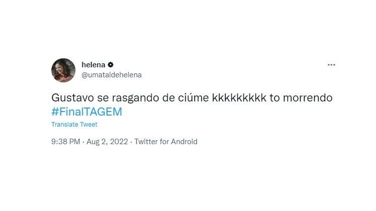 Gustavo (Caio Vegatti) também ficou incomodado com o início do relacionamento entre a ex-namorada e Erick