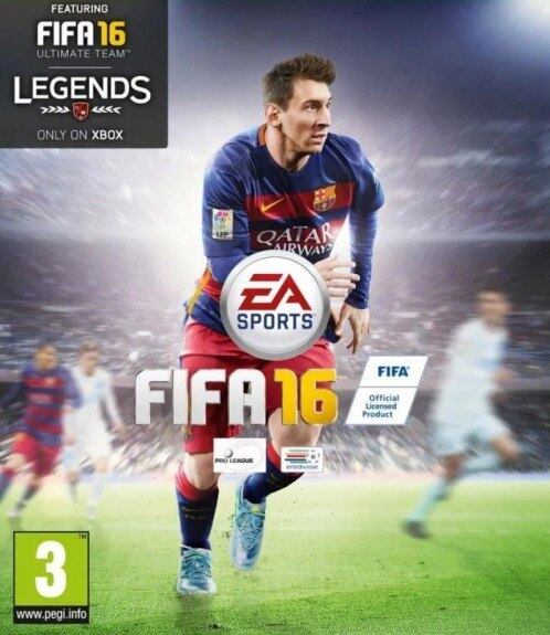 Pelo quarto ano seguido, a EA apostava em Messi como garoto propaganda da capa global do game. O FIFA 16 ainda contou com o argentino fazendo dupla com outros jogadores nas ca