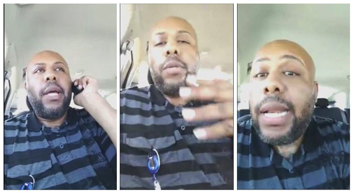 Homem que se identificou como Steve Stephens, em vídeo que fez de si mesmo no Facebook Live
