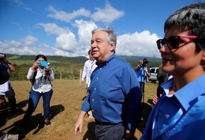 Na Colômbia, Gutérres pediu que ELN e governo retomem diálogo