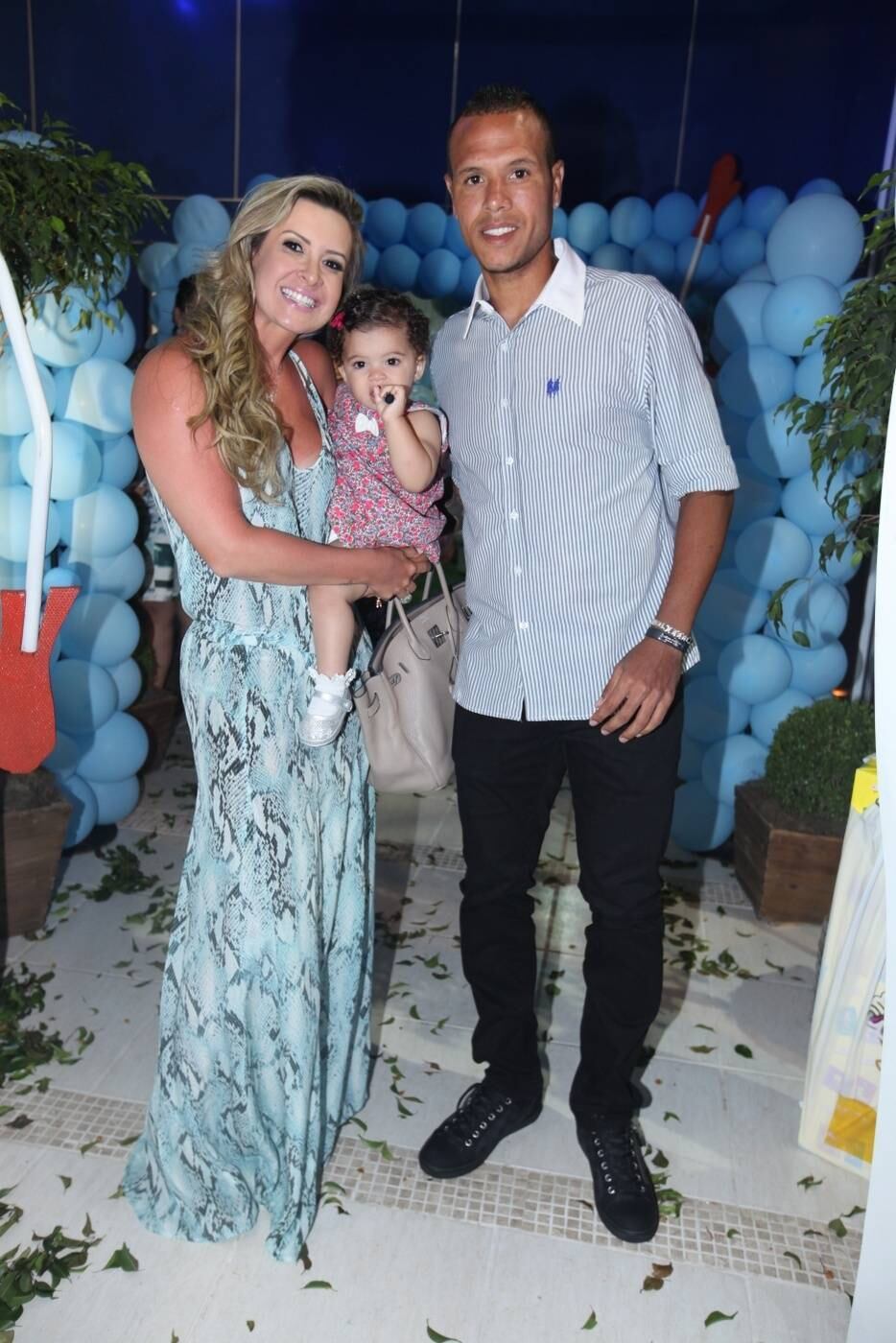 Luis Fabiano estava acompanhado de sua família