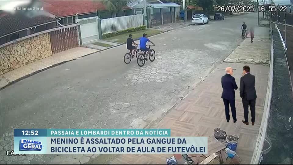Dentro da Notícia: Menino é assaltado por ciclistas em Itanhaém (SP)
